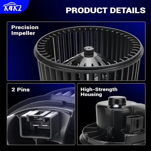 Image of 700272 AC Heater Blower Motor Compatible with 2012-2022 Ford Transit Connect C-Max Focus Escape 2015-2019 Lincoln MKC Replacement for GV6Z19805AA GV6Z19805B H1FZ19805A H1FZ19805B