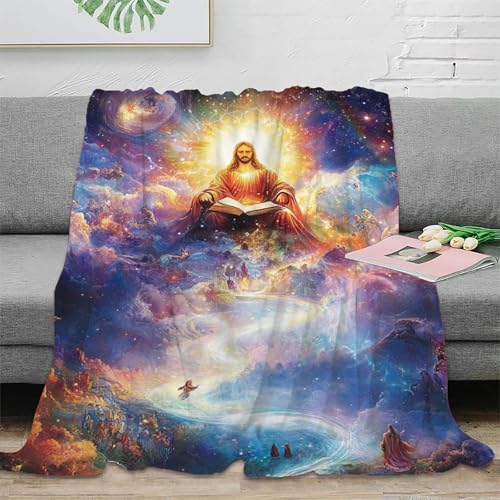 Couverture chaude Jésus moelleuse : le réconfort du canapé - 3
