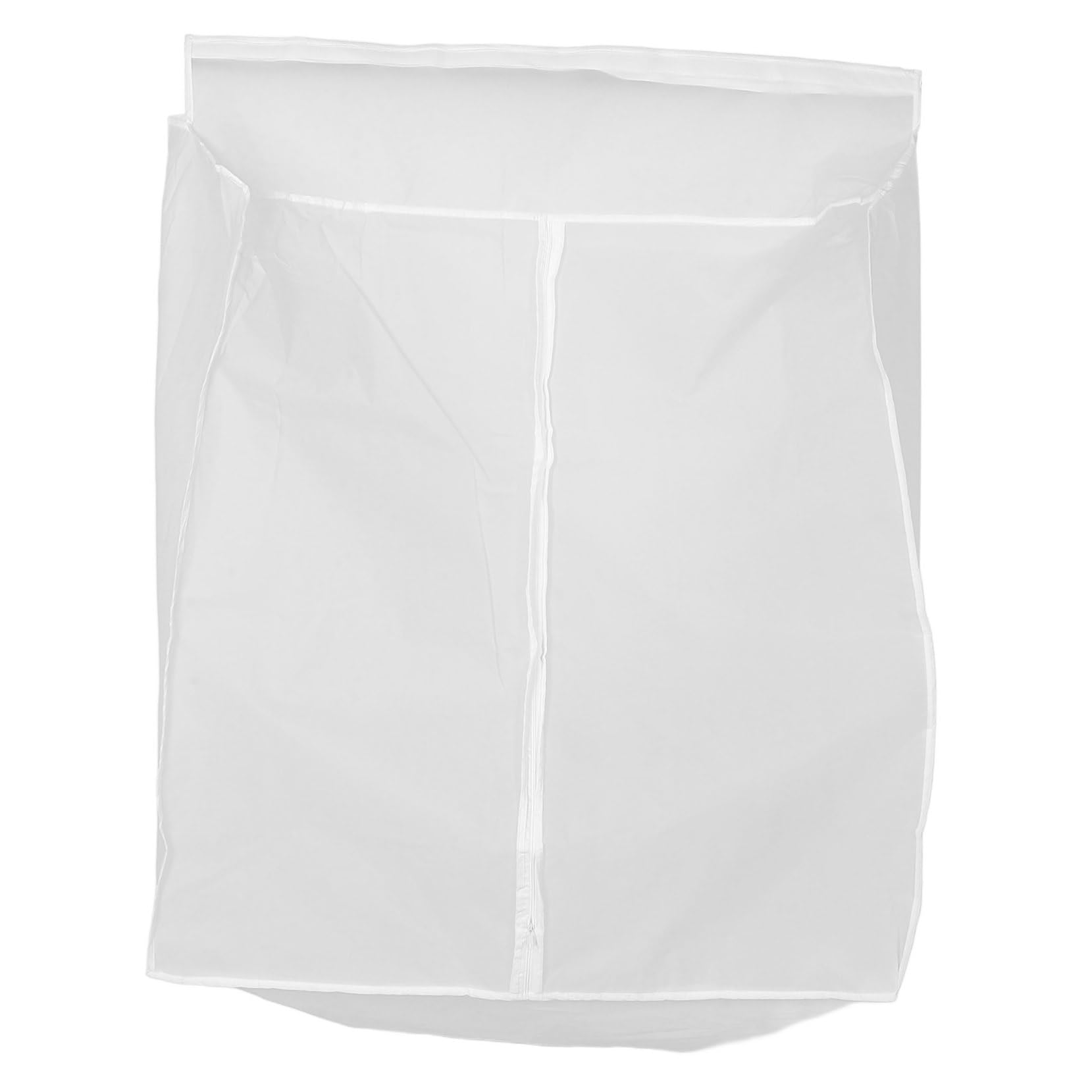 Amosfun Funda para Colgar Ropa de Peva de Color Claro, Protectora contra Polvo, Plegable y Resistente para Armario en Casa, Adecuada para Abrigos y Prendas Largas
