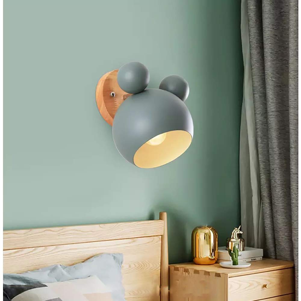 Creativo Applique da Parete Moderno Lampada da Parete Semplice Lampada a Muro E27 Nordico Stile Art Deco per Camera da Letto dei Bambini, Ristorante, Corridoio, Scale