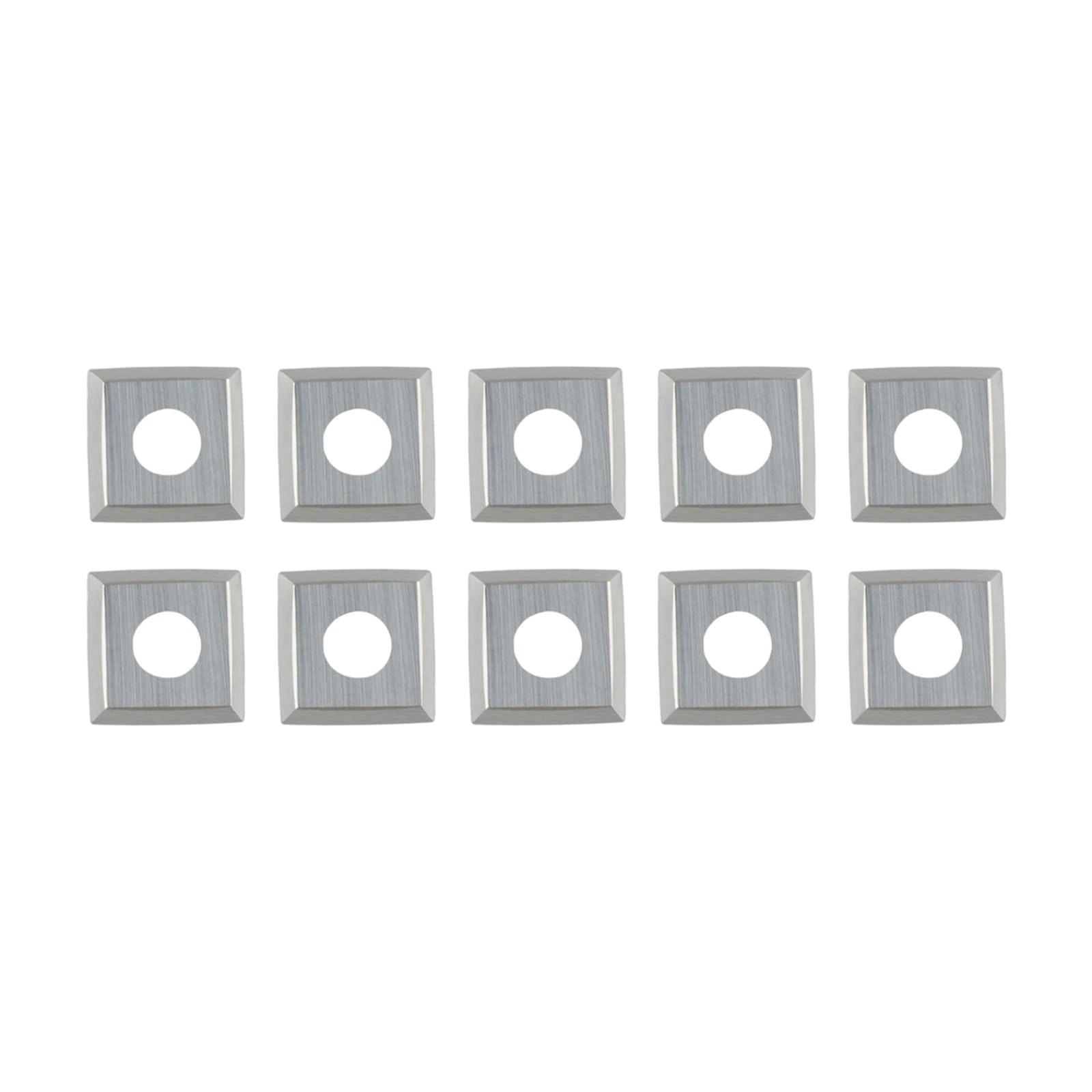 10 insertos cuadrados de carburo de 4 bordes de 15 x 15 x 2,5 mm para cabezales de cepilladora de madera, cuchillas de repuesto duraderas para torneado de torno y trabajo CNC