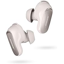 Bose QuietComfort Ultra Earbuds Auricolari con Cancellazione Attiva del Rumore e Suono Immersivo, Earbuds Bluetooth Noise Cancelling, Bianco Fumo