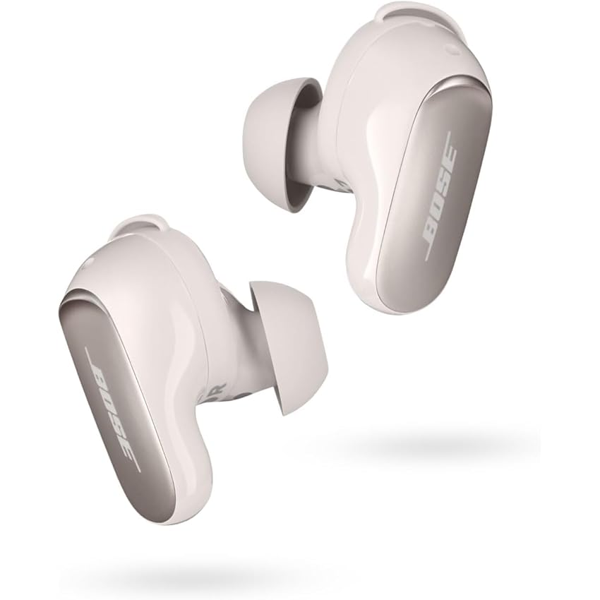 Bose QuietComfort Ultra Earbuds Auricolari con Cancellazione Attiva del Rumore e Suono Immersivo, Earbuds Bluetooth Noise Cancelling, Bianco Fumo
