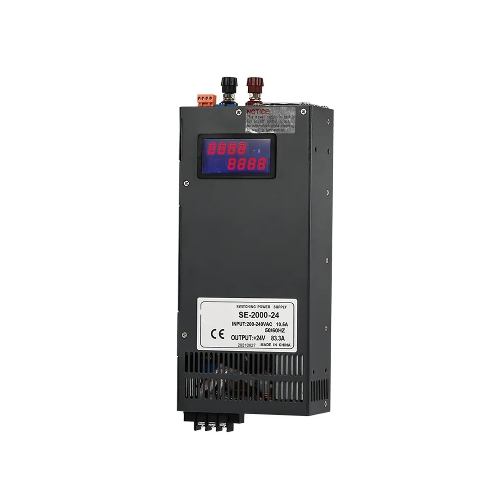 BFSYDLUJ 2000W Adjustable Switching Power Supply 0-15V 24V 36V 48V 60V 80V 110V 220V 300V 400V AC/DC 110/220/380VAC(110VAC,0-24V 0-83.3A)
