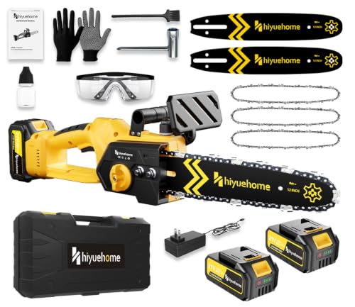 hiyuehome 12-Inch Brushless Electric Chainsaw