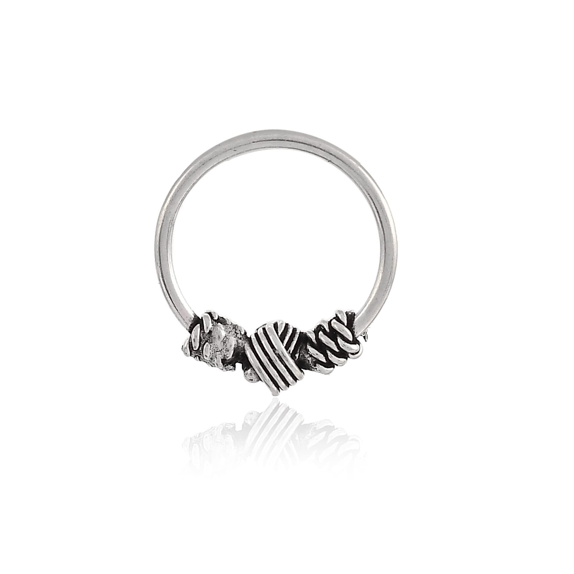 NEMICHAND JEWELS Pure 925 Sterling Silver Nose Hoop Ring/Nose Pin for Women & Girls (B0B6CN71SJ) Amazon Price History, Amazon Price Tracker