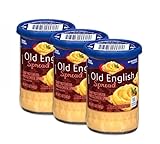 Old English Cheese Spread, Sharp & Extra Sharp Blend, 3 Pack of 5 oz Jars – Authentic Aged Flavor, Bundled with The Sweet Lyfe Fridge Magnet