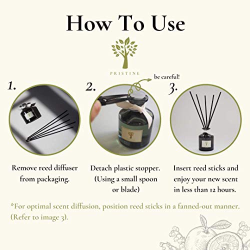 Take me to \'Hilton\' Hotel Inspired Reed Diffuser Set| Reed Diffuser Sticks with Oil 1.6oz| Scented Sticks with Notes of Tangerine, Raspberry & Cedarwood| Oil Sticks for Bathroom & Home Fragrance Gift - Thumbnail 3