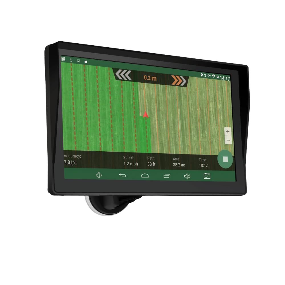 Navigatore GPS per trattore per agricoltura di precisione, navigatore GNSS agricolo con touch screen da 9,5 pollici adatto per spruzzatura aratura e semina attività agricole posizionamento