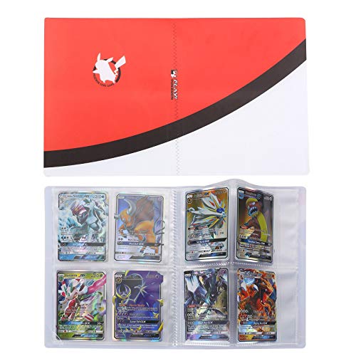 Pokemon Cartas Álbum, Comercio Tarjeta Álbum, Pokémon Titular de Tarjetas Collection Handbook, Pokemon Cards Album Protección (Rojo)