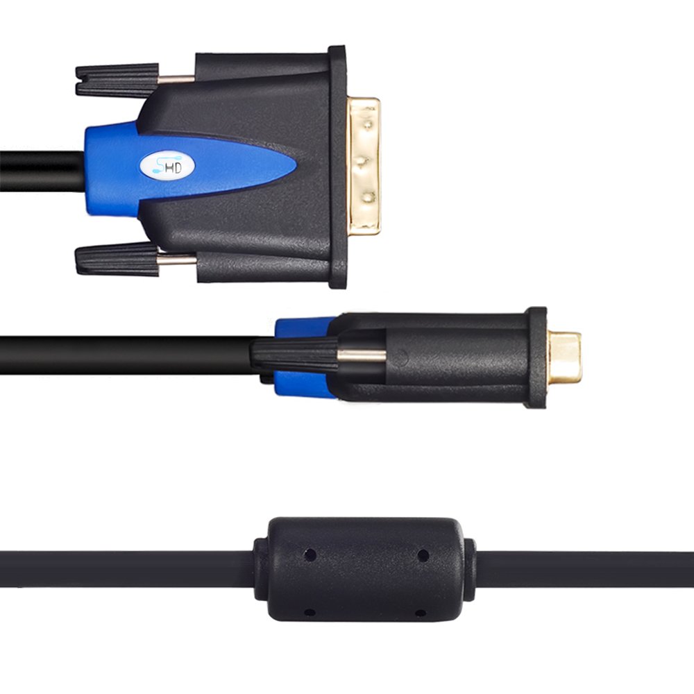 SHD Cavo DVI da 15 m, da DVI a DVI 24+1 maschio a maschio Dual Link DVI-D cavo monitor per PC HDTV proiettore