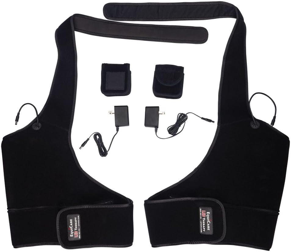 Schneiders Red Light Stifle Wrap for Horses | Optimize Equine Health & Performance | Color Black