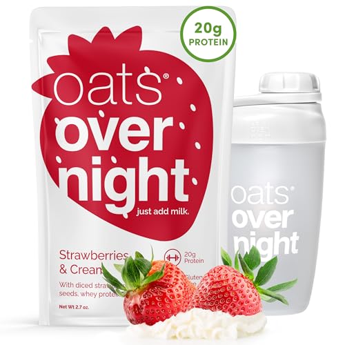 Oats Overnight - Strawberries & Cream - 20g Protein, High