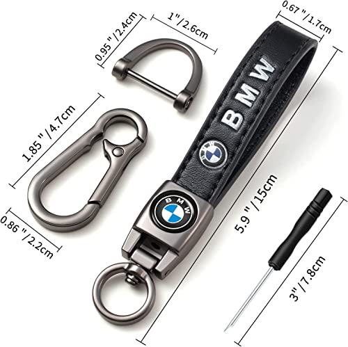 Genuine Leather Car Keychain For Bmw M 1 3 5 6 Series X1 X3 X5 X6 Z4 X6 X8 Key Chain Ring For Men And Woean, Key Fob Car Accessories Family Present #TOP1