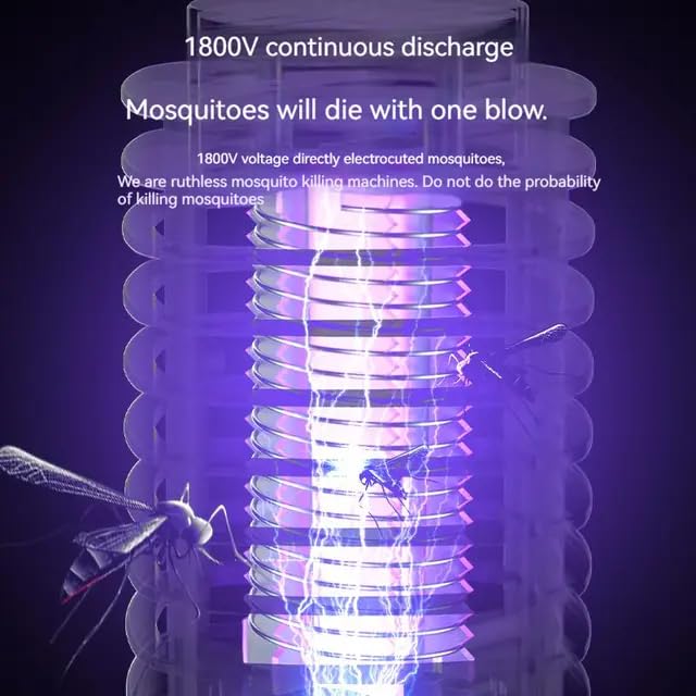 Image of Electronic LED Mosquito Killer Machine Trap Lamp I USB Powered | Bug Zapper Indoor & Outdoor, Electric Fly, Fly Trap Mosquito Killer lamp for Home (Standred)