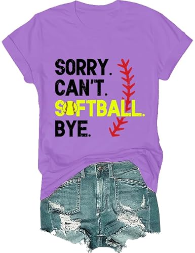 SESMIM Sorry Can't Softball Bye Shirt, Sorry Can't Softball Bye T-Shirt