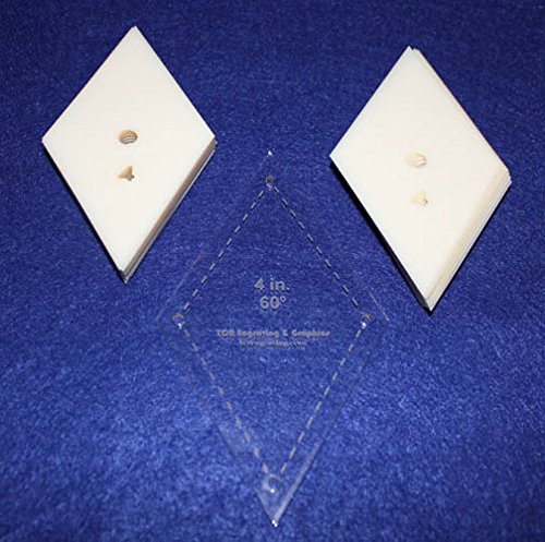 Mylar 4 Inch Diamonds 51 Piece Set - Quilting/Sewing Templates #TOP4