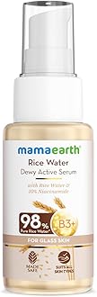 Rice Water Dewy Active Serum with 10% Niacinamide, Rice Water & Hyaluronic Acid - 50 ml For Glass Skin | Gives Dewy Finish |Brightens Skin|Suits All Skin Types