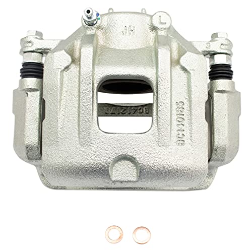 Image of TRQ Front and Rear Brake Caliper Set Zinc Coated Brackets Compatible with 2010-2012 Hyundai Santa Fe 2011-2013 Kia Sorento