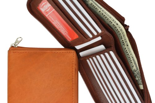 MARSHAL 100% Genuine Leather Bi-fold Mens Wallet Brown #702CF4