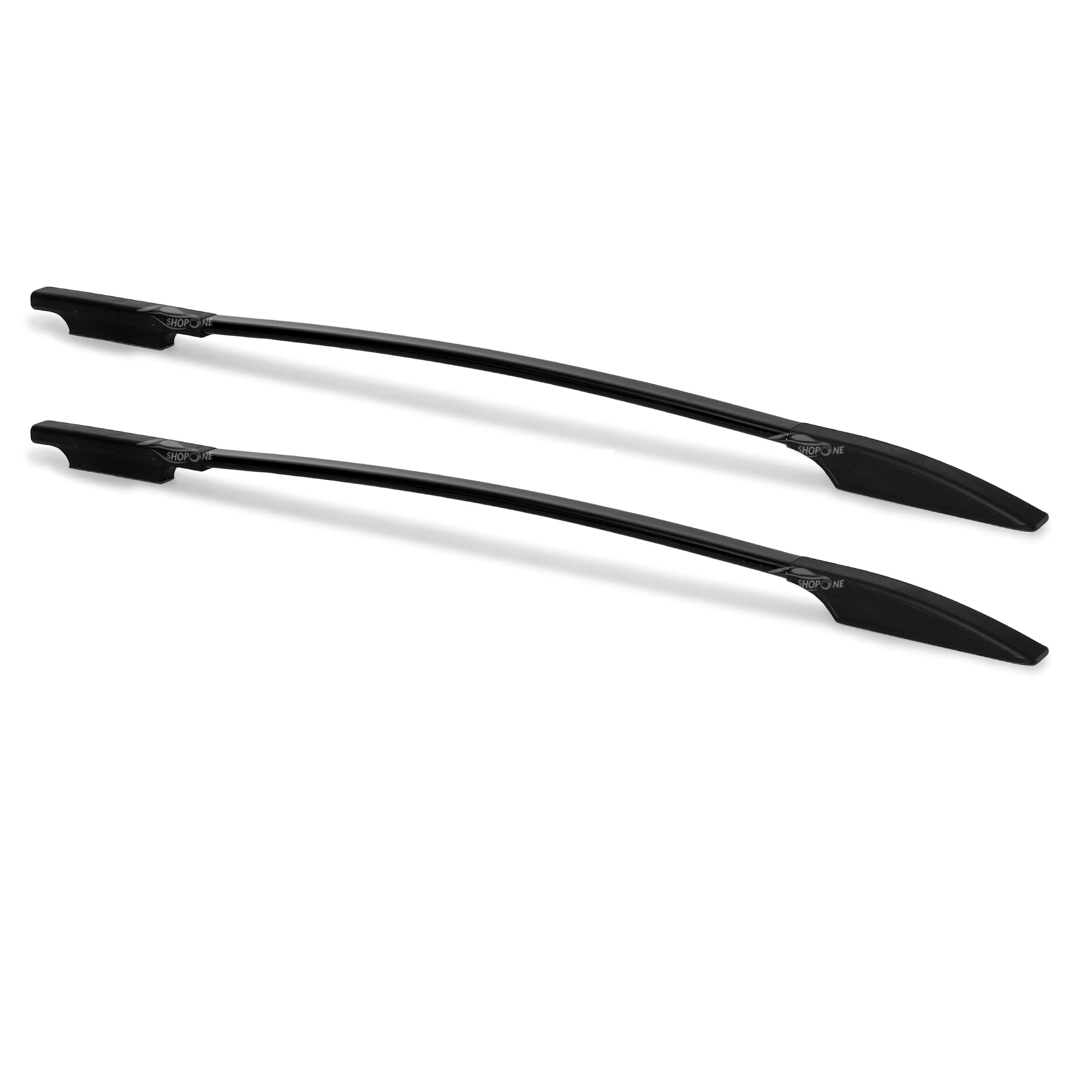 Universal Mini Rocket Roof Rail for Car | Stylish Roof Decoration Accessory | Premium Material | Easy Installation | (Set of 2) (Black)-image-10