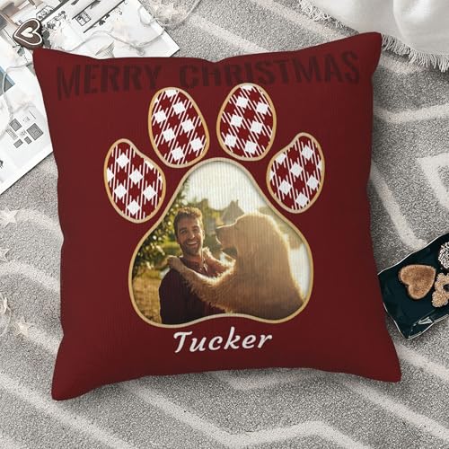 Personalized-Pet-Christmas-Pillow-Insert-Included-Custom-Cat-and-Dog-Photo-Memory-Decoration-Memorial-Gift Personalized Pet Christmas Pillow Insert Included Custom Cat and Dog Photo Memory Decoration Memorial Gift