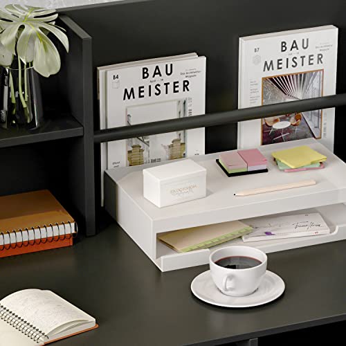 Aiegle Reception Desk With Drawers & Storage Shelves, Reception Table With Private Panels, For Salon Reception Room Checkout Office, Black (47.3" L X 18.3" W X 43.3" H) #TOP4