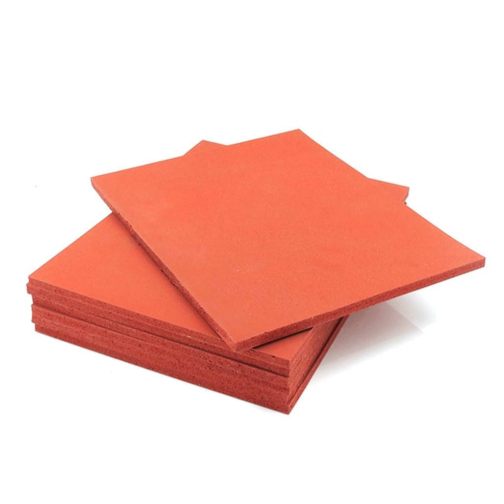TGDGFKIAS Silikon-Heißpressmatte, Hitzebeständiges Silikon-Schaumstoff-Press- und Laminierpad in verschiedenen Größen(500 x 500 x 5mm)