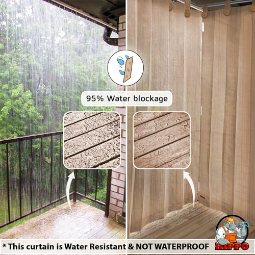 Image of HIPPO HDPE 230 GSM Outdoor Loop Curtain (Persian-Beige, 3FTX4.5FT, Pack of 2)