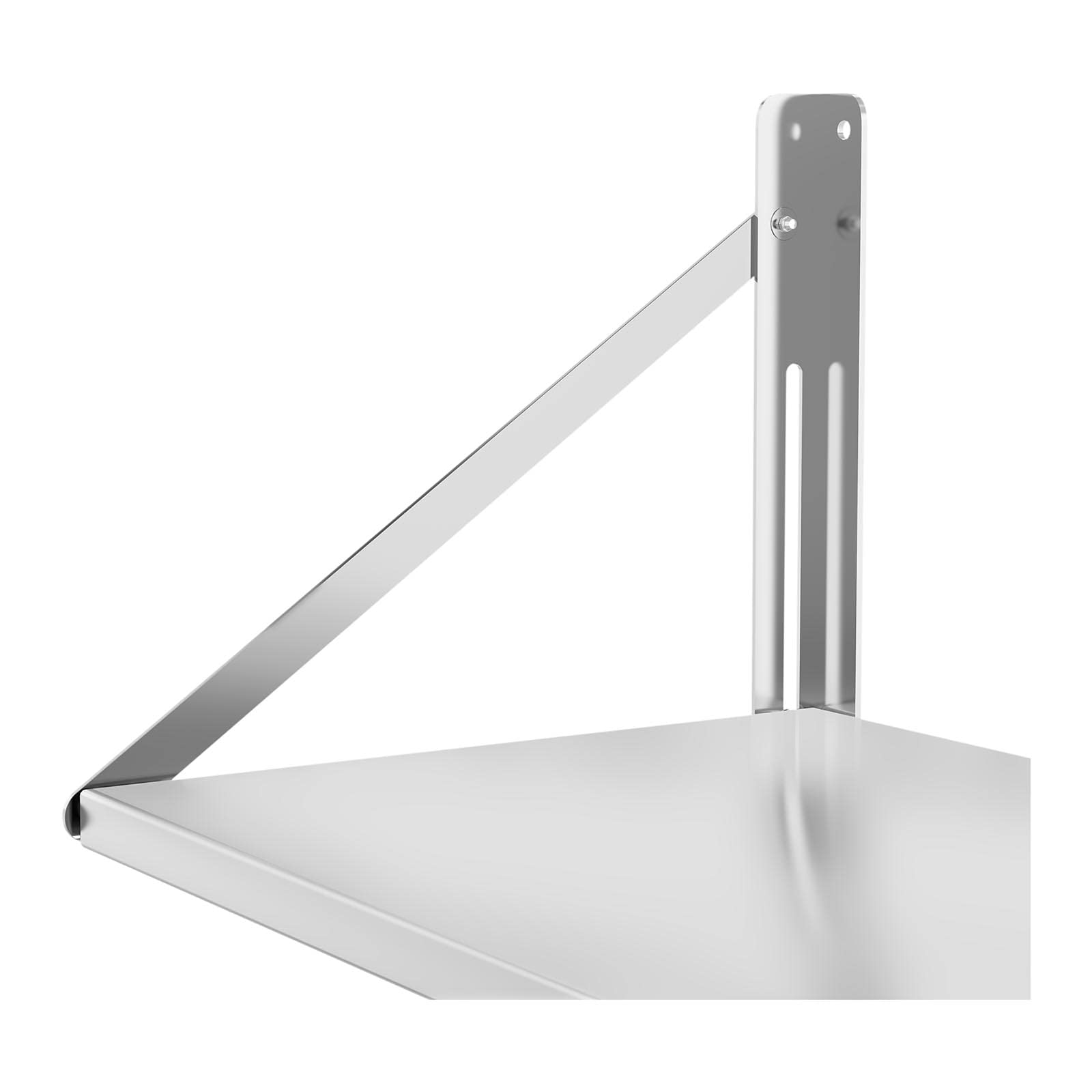 Royal Catering Mensola Pieghevole A Muro Ribaltabile Da Parete Ripiegabile RC-BFWS6045 (40 kg, 60 x 45 cm, Acciaio Inox)