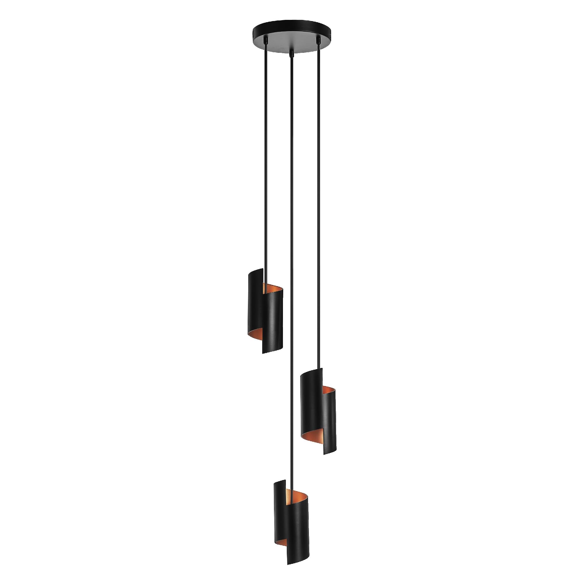 LEDVANCE SMART+ DECOR Twist lampada a sospensione WiFi, nera, 24,5W, 2100lm, luce bianca regolabile 3000-6500K, DIM, luce verso l'alto e il basso, controllo da app, compatibile con Amazon, Google