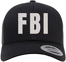 Army Universe FBI Embroidered Trucker Hat | Federal Bureau of Investigation Agents Mesh Snapback Hat