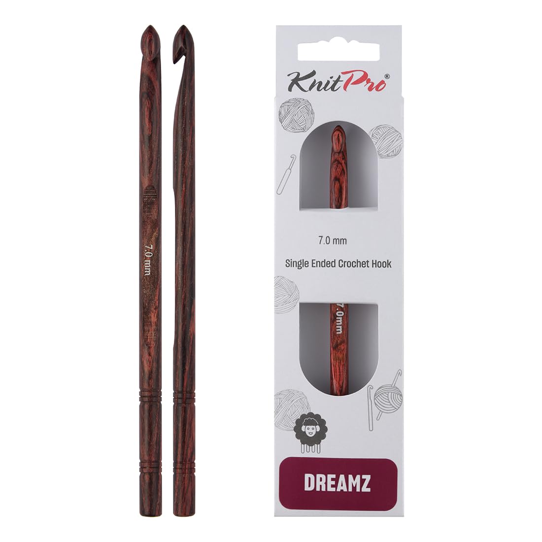 Amazon.com: KnitPro Dreamz Single-Ended Crochet Hook | 7mm
