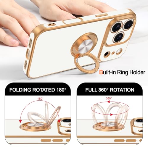 Coque magnétique iPhone 17 Pro béquille rotative anti-choc - 4