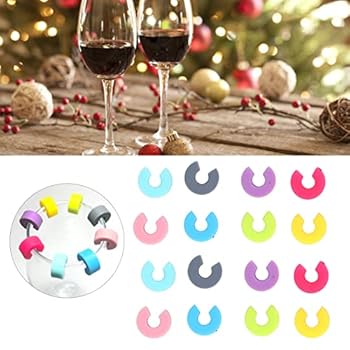 VICDUEKG Lot De 18 Marqueurs Pour Verres à Vin, Marqueurs