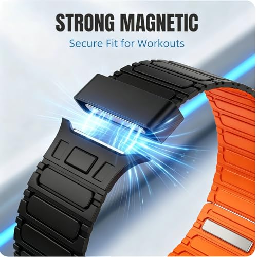 O-SEN Silicone Magnetic Apple Watch Sport Band (38mm-49mm, Various Colors) $4.99 or 2 for - image 2