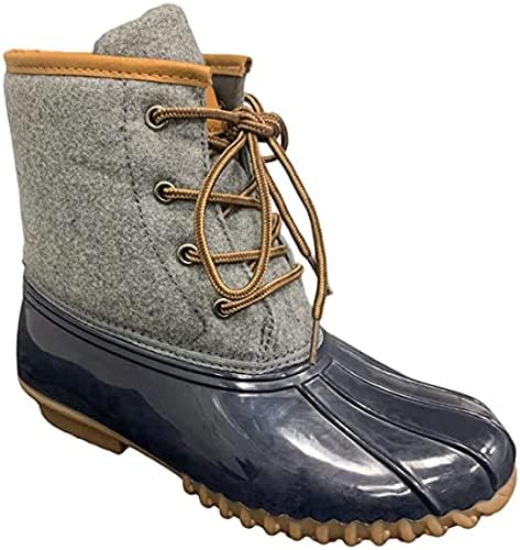 Charles Albert Women's Versatile Winter Duck Boots, Ladies' Waterproof Insulated Lace-Up Mid-Calf Boots