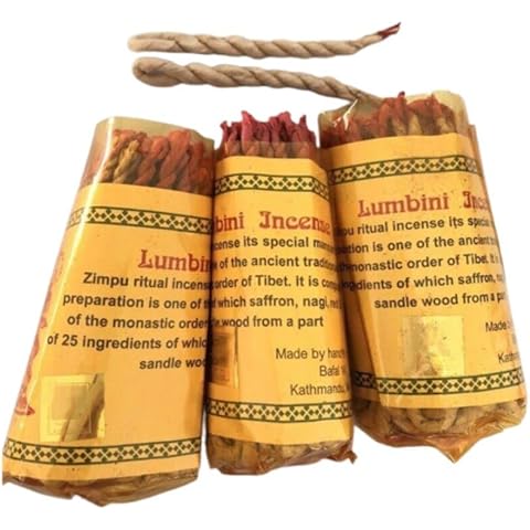 3 Paquetes Incienso Nepalí Cuerda Rope Lumbini 100% Natural Tibetano Satya Nag Cover