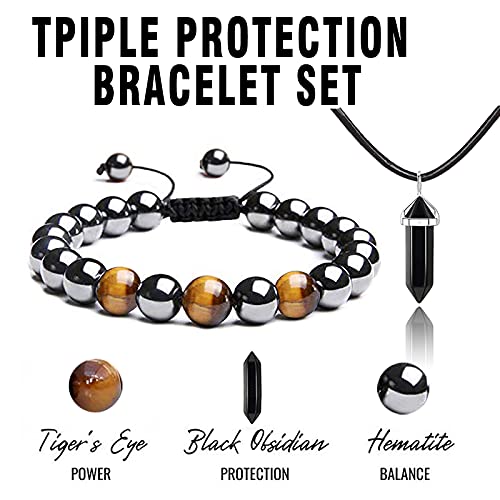 Hematite Bracelet Triple Protection Bracelet2