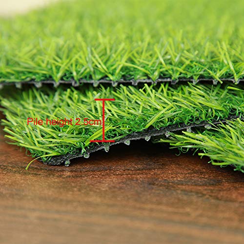 ECO MATRIX Artificial Grass Placemats Fake Grass Suqare Mat Tiles Small