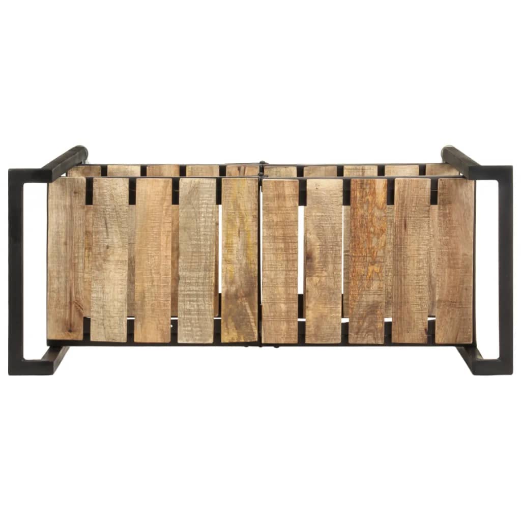 vidaXL Carrito de Cocina Carro de Servicio Doméstico Niños Garaje Estantes Almacenamiento Alimentos Bebidas Estable 87x36x81 cm Madera Maciza de Mango