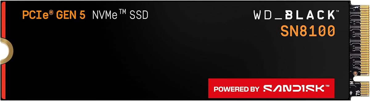WD_BLACK 4TB SN8100 NVMe SSD Internal Solid State Drive - Gen 5 PCIe 5.0x4, M.2 2280, Seq. Read Speeds Up to 14,900 MB/s, Best for AI Applications, Gaming, and Video Editing - WDS400T1X0M : Electronics