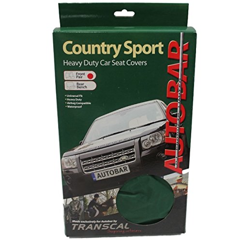 COUNTRY SPORT HEAVY DUTY FRONT SEAT COVERS(PAIR) IN GREEN