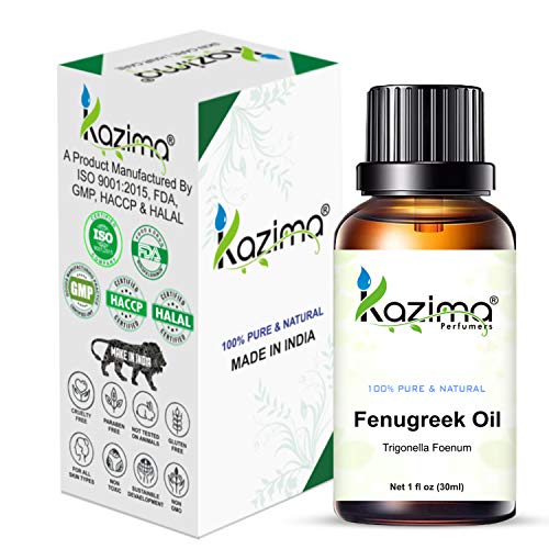 Image of KAZIMA Fenugreek Cold Pressed Carrier Oil - 100% Pure Natural & Therapeutic Grade Oil (30ml)