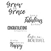 Sunnyside Sentiments Stamps Phrases Grow in Grace Scrapbooking Cardmaking Papercrafting Decorative Design Greetings Mould Blade Punch Decorative Embossing Template Machine Supplies #2