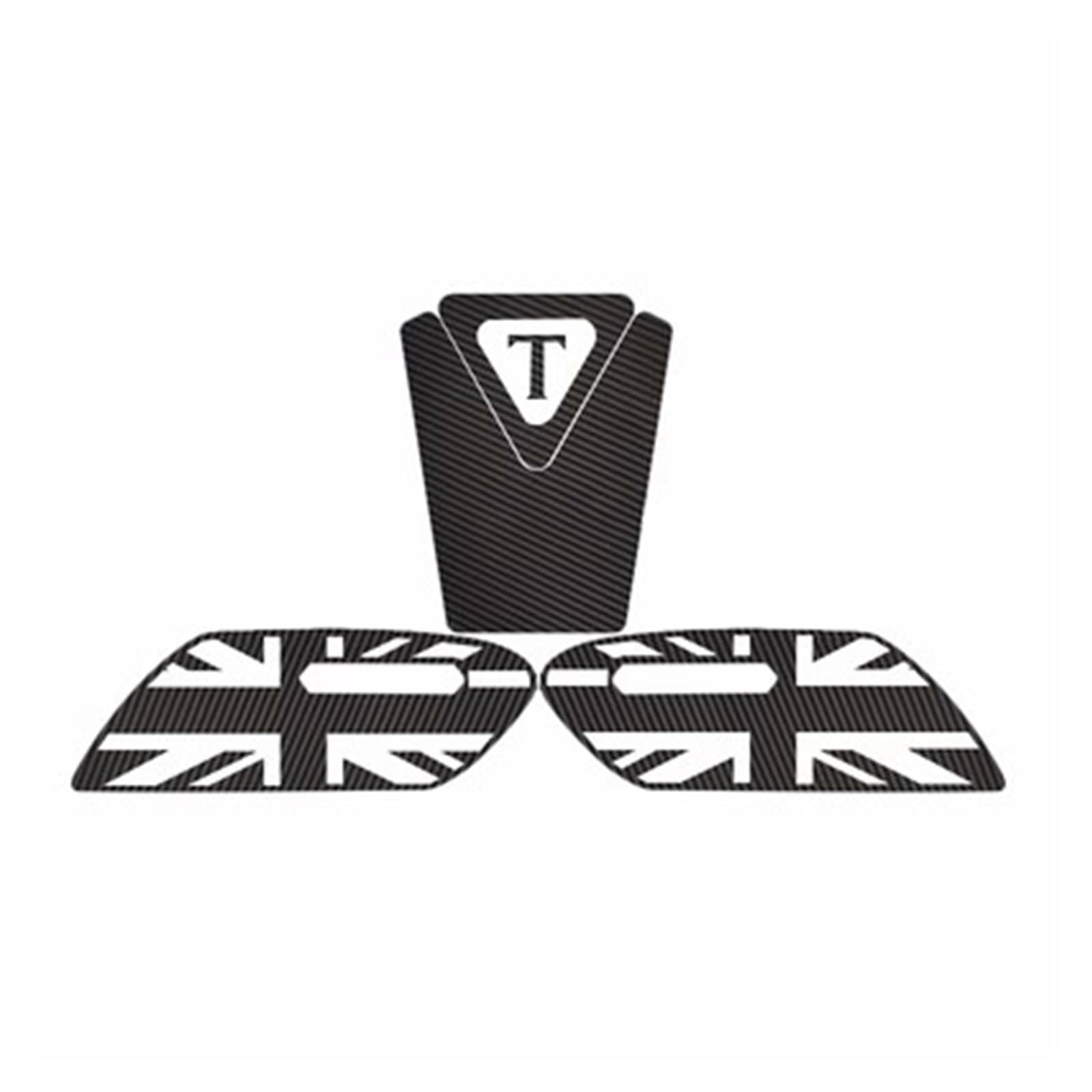 Aublinto Autocollant 3D Arête De Poisson Flamme Pour Réservoir Moto - Protection Et Style Or