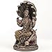 Veronese Design 3 3/4 Inch Shesha Vishnu Cold Cast Resin Bronze Finish Hindu God Idol Sculpture