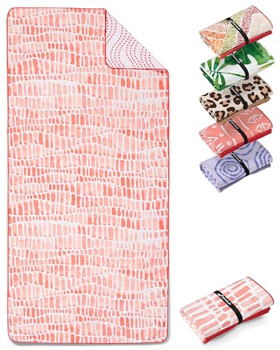 Fit-Flip Strandtuch XXL aus Mikrofaser - leicht und schnelltrocknend - 100% recyceltes Strandhandtuch - kompaktes Handtuch zum Baden - Badetuch (Dunes 200x90cm)