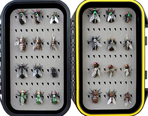 YAZHIDA Realistic Flies Fly Fishing Flies kit - Handmade Dry/Wet/Fly Fishing Lures (Fly Fishing Flies Collection)