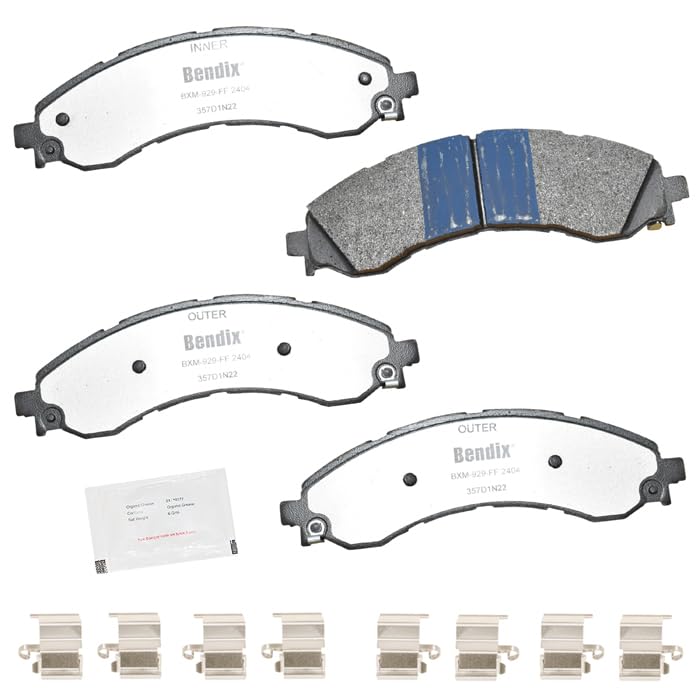 Image of Bendix Fleet Metlok MKD2404FM Front Brake Pads for Chevrolet Express 2500 2023-2021,Express 3500 2023-2021,Express 4500 2023-2022,GMC Savana 2500 2023-2021,Savana 3500 2023-2021,Savana 4500 2022-2021